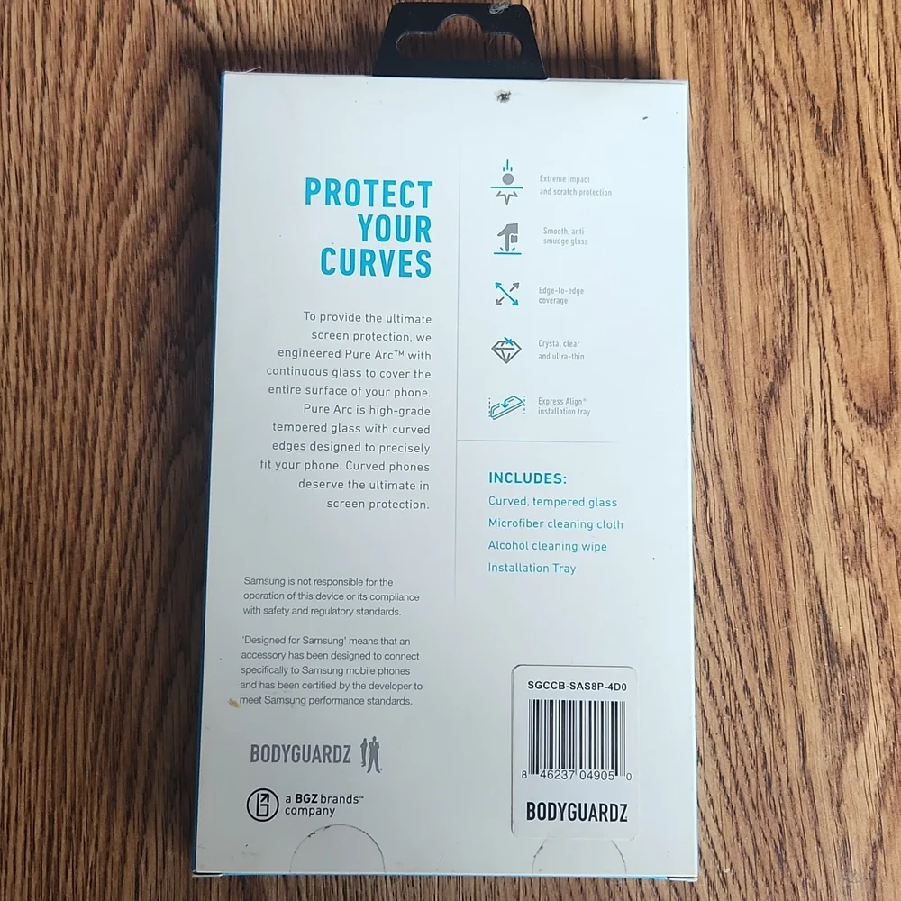 NIB BodyGuardz screen protector for Samsung Galaxy S8+